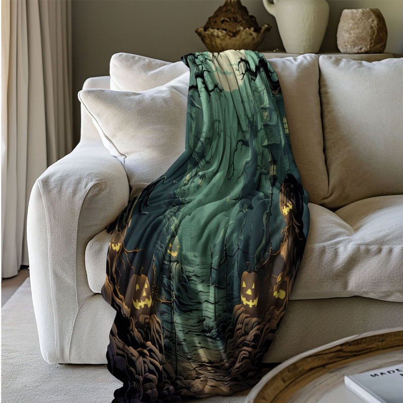 Shadowy Forest - 1 pièce Sherpa Premium, L 50 po x L 60 po
