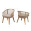 Chaise de patio tissée en corde avec coussins-509605794