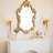 Wall Mounted Candle Holder In Gold