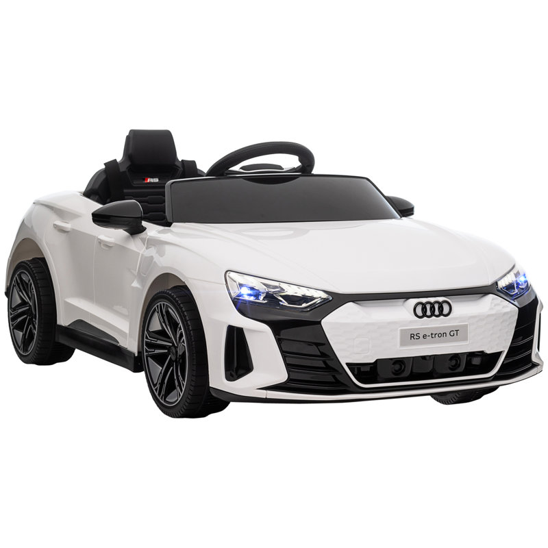 White 12-Volt Audi RS e-tron GT Ride-On Car