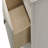 1Pc Contemporary Neutral White Finish Curved Drawer Fronts Storage Five Drawers Chest Wooden