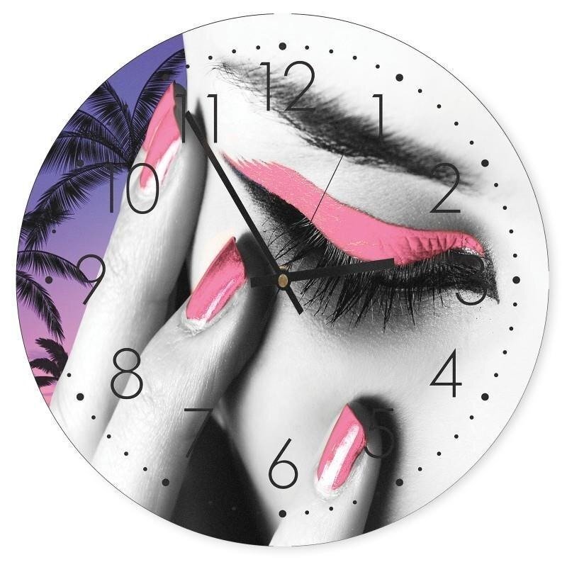 Analoge Wanduhr Makeup Geräuschlos