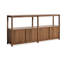 Open Plan Low Bookcase with Storage-836359042-836359041