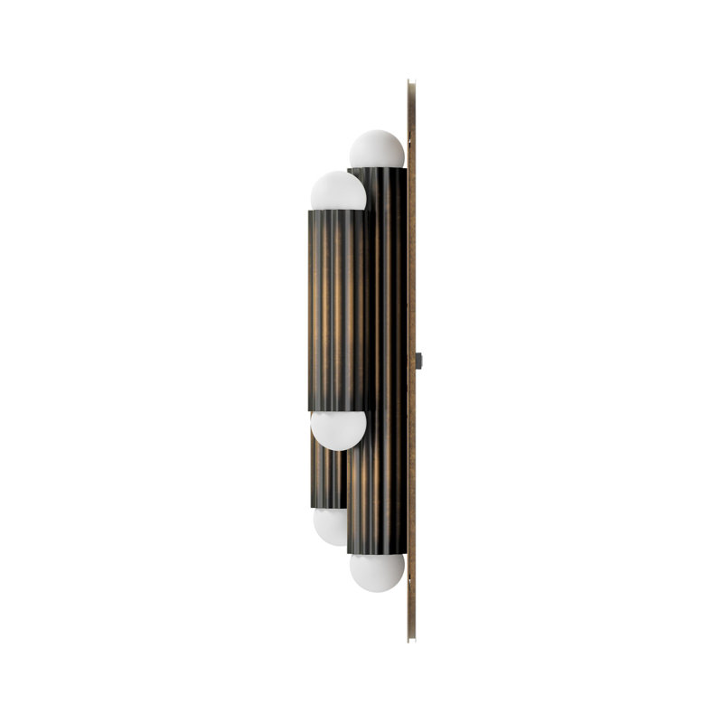 Vesta 6 - Light Sconce, Heritage Bronze Brass