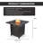 Propane Fire Pit - 30-Inch Outdoor Fireplace - 50,000 BTU Firepit - Fire Table with Electric Ignition, Lava Rocks, and Cover by Pure Garden