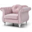 Fauteuil d'appoint chic transitionnel rose-843613976