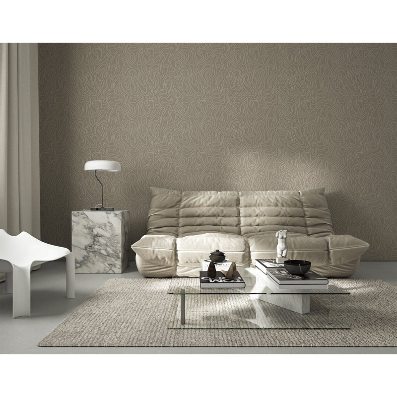 Aire - Taupe Wallpaper by Sabrina Yvonne