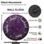 Horloge murale ronde en bois 10 po, mouvement à quartz silencieux, imprimé UV, à piles-2118327102