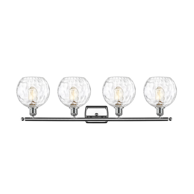 Éclairage pour salle de bain 4 lumières Cindi, Ampoule non incluse, Chrome poli