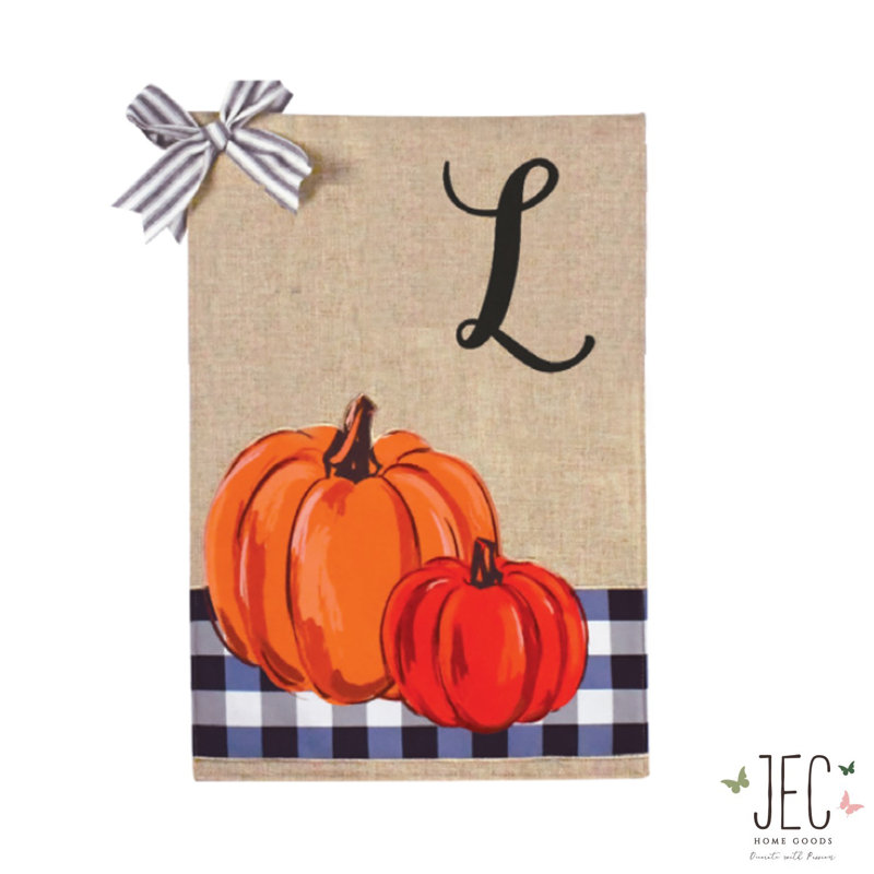 Monogramme Buffalo Check Pumpkins