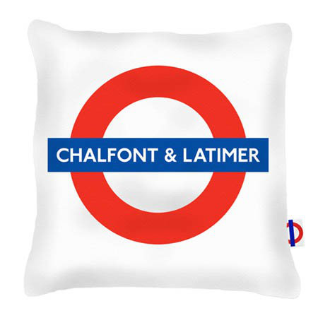 Chalfont & Latimer Tube Station London Transport Cushion