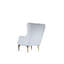 Fauteuil inclinable moderne pour le couloir - Bois et revêtement confortable avec support confortable