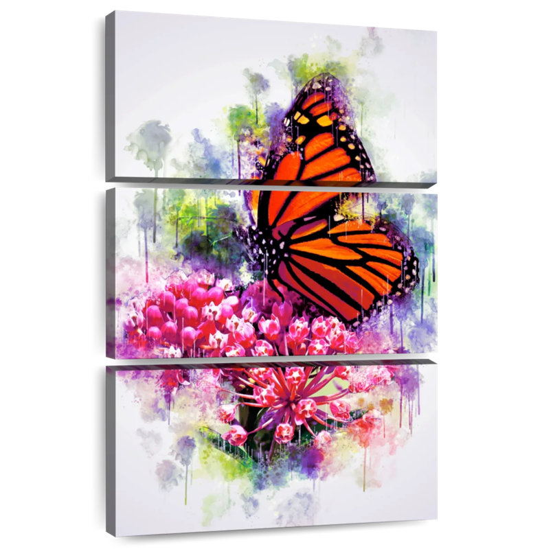 Papillon monarque Brampt Garden, H 32 po x l 20 po