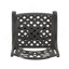 Tabouret pivotant en fonte d'aluminium