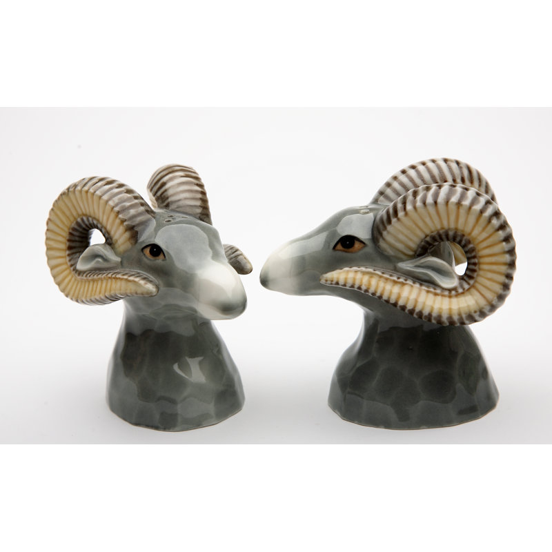 Ram Salt and Pepper Shaker Set