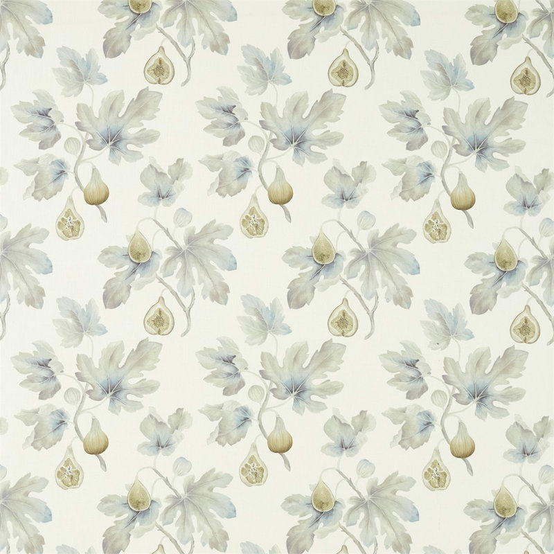 Fig Harvest Fabric, Wedgwood/Chalk