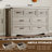 Jennievieb 6 - Drawer Dresser 47.24'' MDF Chest Of Drawers Black With Metal Handle-1466170445