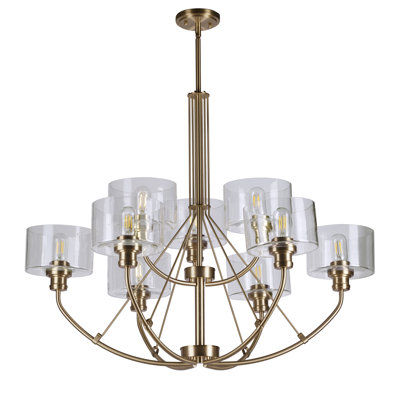 Dowding 9 - Light Dimmable Tiered Chandelier