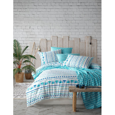 Cotton Geometric Shapes Duvet Cover