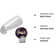 Tub Spout Threads To 1/2 Inch IPS, 5-1/4 Inch Length, Chrome Finish