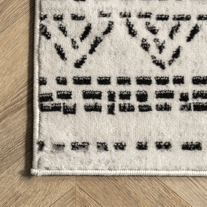 Vienna Moroccan Area Rug for Living Room Bedroom Dining Room Kitchen, Rectangle 4' x 6'