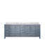 Meuble-lavabo double gris foncé 84 po X P 22 po D, avec plateau en marbre de Carrare-117978874