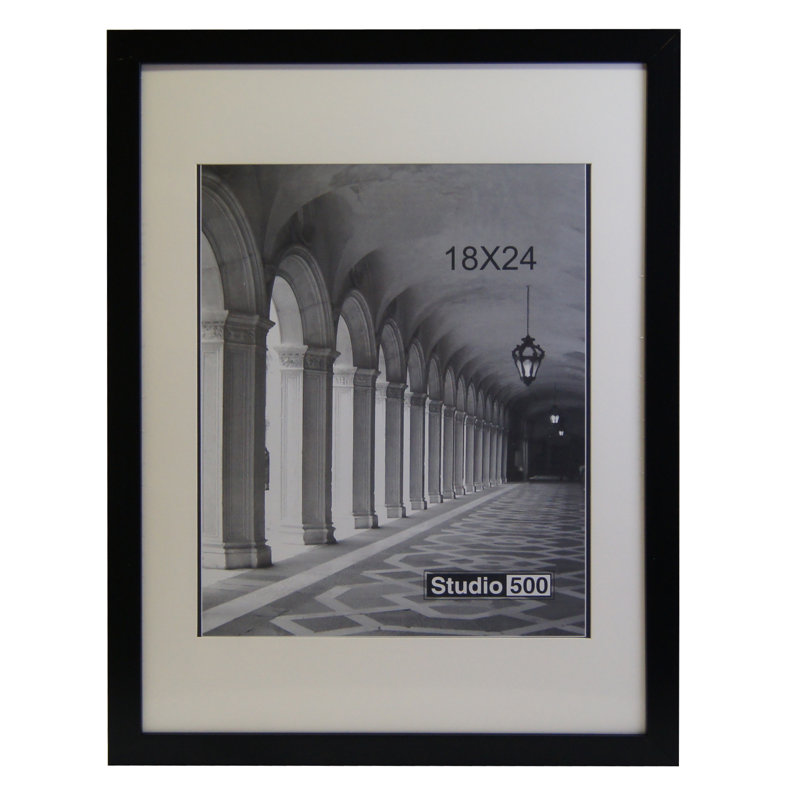 Cadre photo moderne et contemporain, Noir mat, 24 po x 18 po, 1