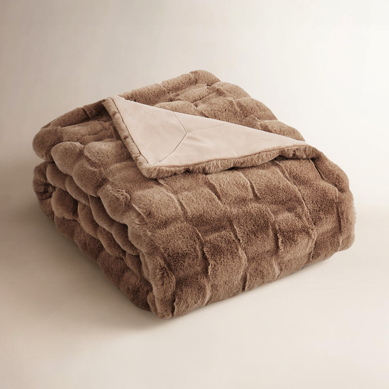Jeté Biscoe, Taupe, L 50 po x L 70 po