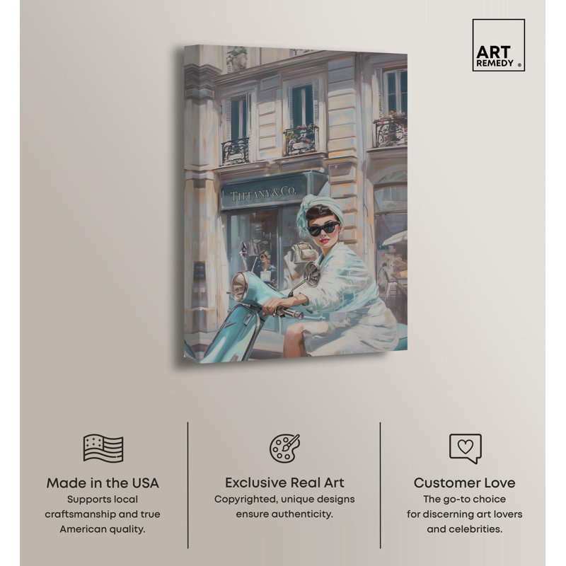 Holiday Coquette Trendy Art Canvas Print, 15" x 10"