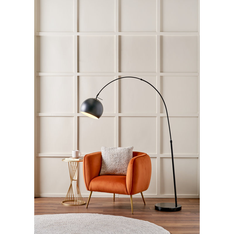 Feliciana 175cm Matte Arched Floor Lamp