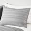 Édredon gris, pince 4 pièces, rembourrage, 2 taies décoratives, lavable à la machine, avec motif rayé tissé et preuve, coffre-fort, coussin décoratif à rayures-120252311