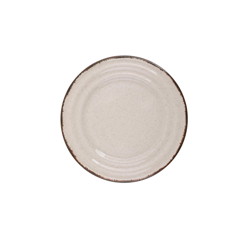 Brabazon 18 Piece Porcelain Dinnerware Set - Service for 6, Cinnamon