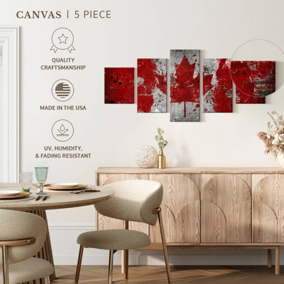 Drapeau du Canada grunge