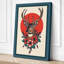 Crowned Deer Boho - Wrapped Canvas-353512695-353512701