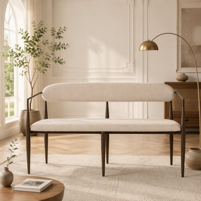 Metal Loveseat Settee;