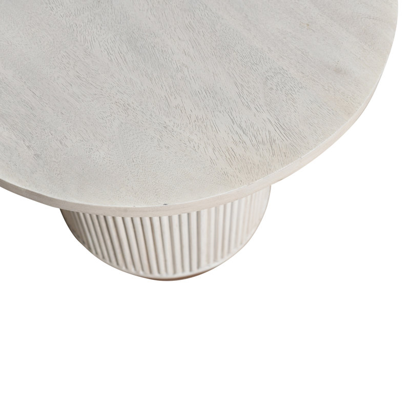 Table d'appoint carrée cannelée Hickmon