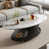Plateau gris/ base noire