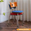 Ensemble de 2 chaises d'appoint 16,14 po à dossier uni orange