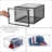 Hat Organizer Box, Stackable Clear Baseball Caps Holder Box Containers With Magnetic Door For Hats Snapback Cap Storag, Hat Rack Display Case, Holds 8 Hats Each-695780020-695780023