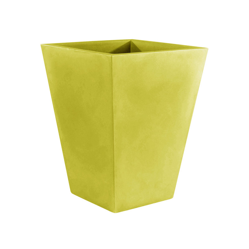 Cono Plastic Pot Planter, Anthracite, 19.75" H x 19.75" W x 19.75" D,
