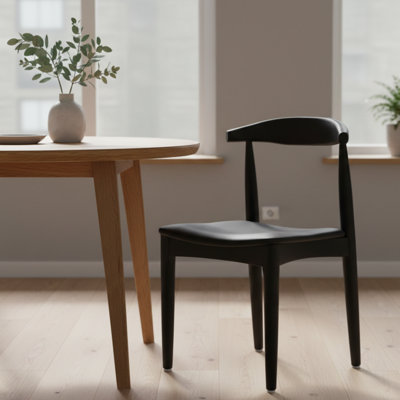 Chaise noire Fers