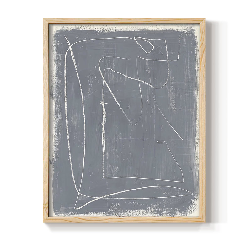 «Kinetic Empint I», reproduction encadrée - bois massif, H 30 po x l 24 po, Naturel