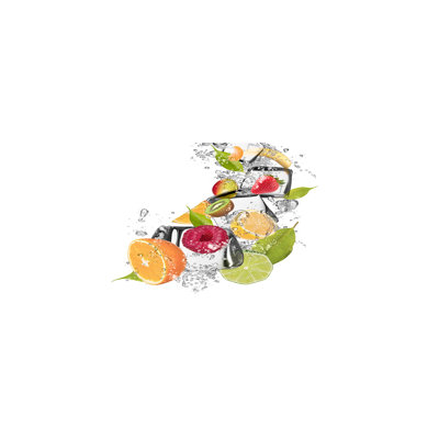 Fruit With Ice - Wrapped Canvas Print