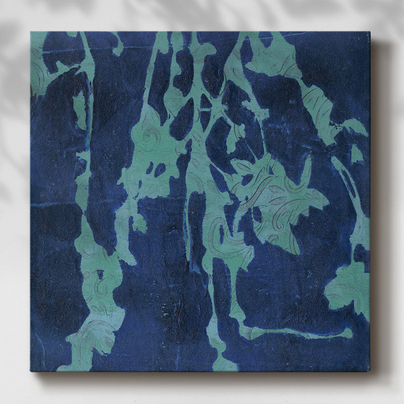 «Brackish Flowers II», toile tendue avec châssis, H 8 po x l 8 po