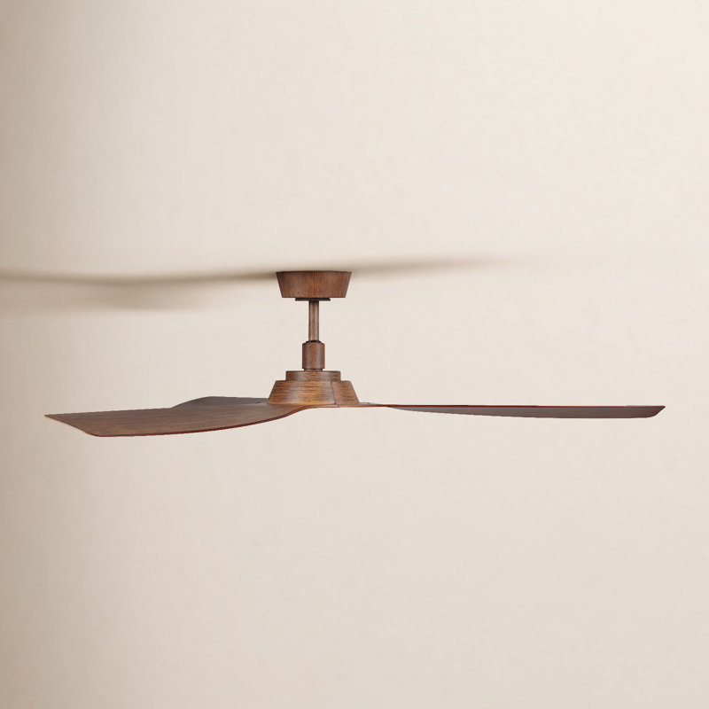 Ventilateur de plafond standard à 3 pales 52 "avec télécommande Willow, Koa foncé