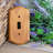 Amerelle Country Brown 1 gang Wood Toggle Wall Plate 1 pk