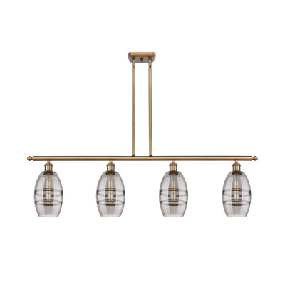 Luminaire suspendu rond / ovale pour îlot de cuisine à 4 lumières Dundrod