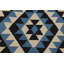 Tapis ivoire / noir en laine fabriqué à la main de conception unique 8 pi 1 po x 9 pi 8 po Loweta