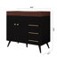 Meuble-lavabo sur pied 36 po avec lavabo en céramique et comptoir en marbre-133488859