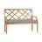 Haley Teak Outdoor Latticework Bench 48 in.-350685151-350685015-373481152